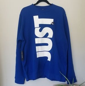 NWT NIKE BLUE CREWNECK SWEATSHIRT